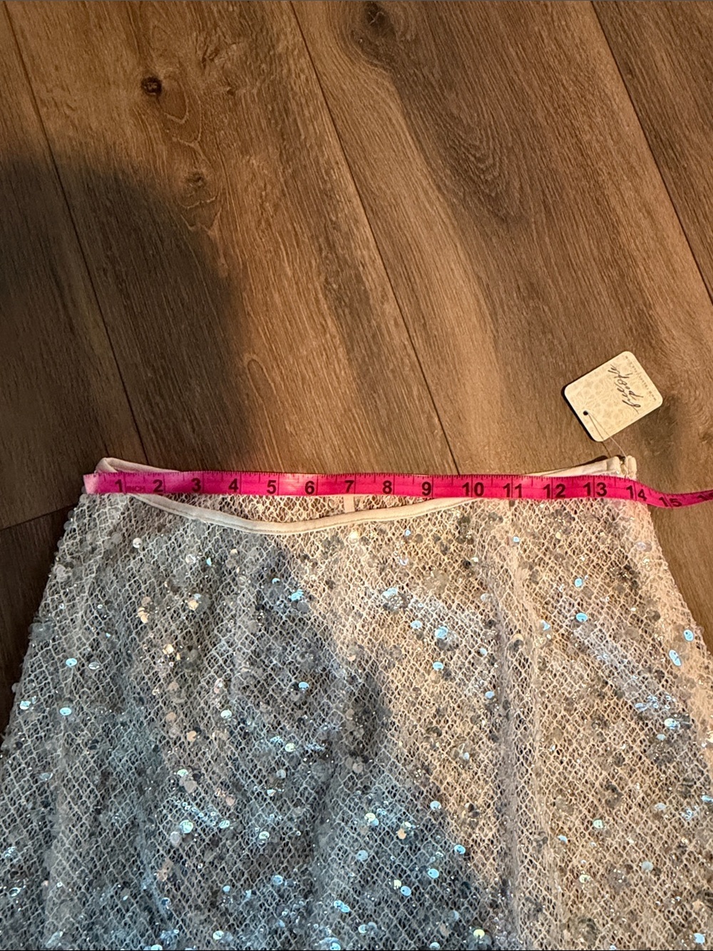 Free People Frost Bite Sheer Maxi Skirt- size Large - Picture 4 of 10